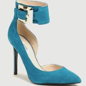 Guess? Blue Suede Pumps Size 9